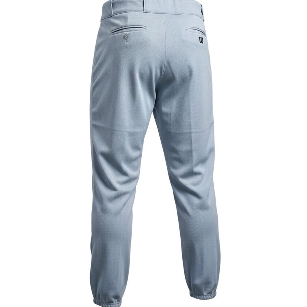 Wilson Men's XL Like New Gray Baseball Pants with Elastic Cuffs